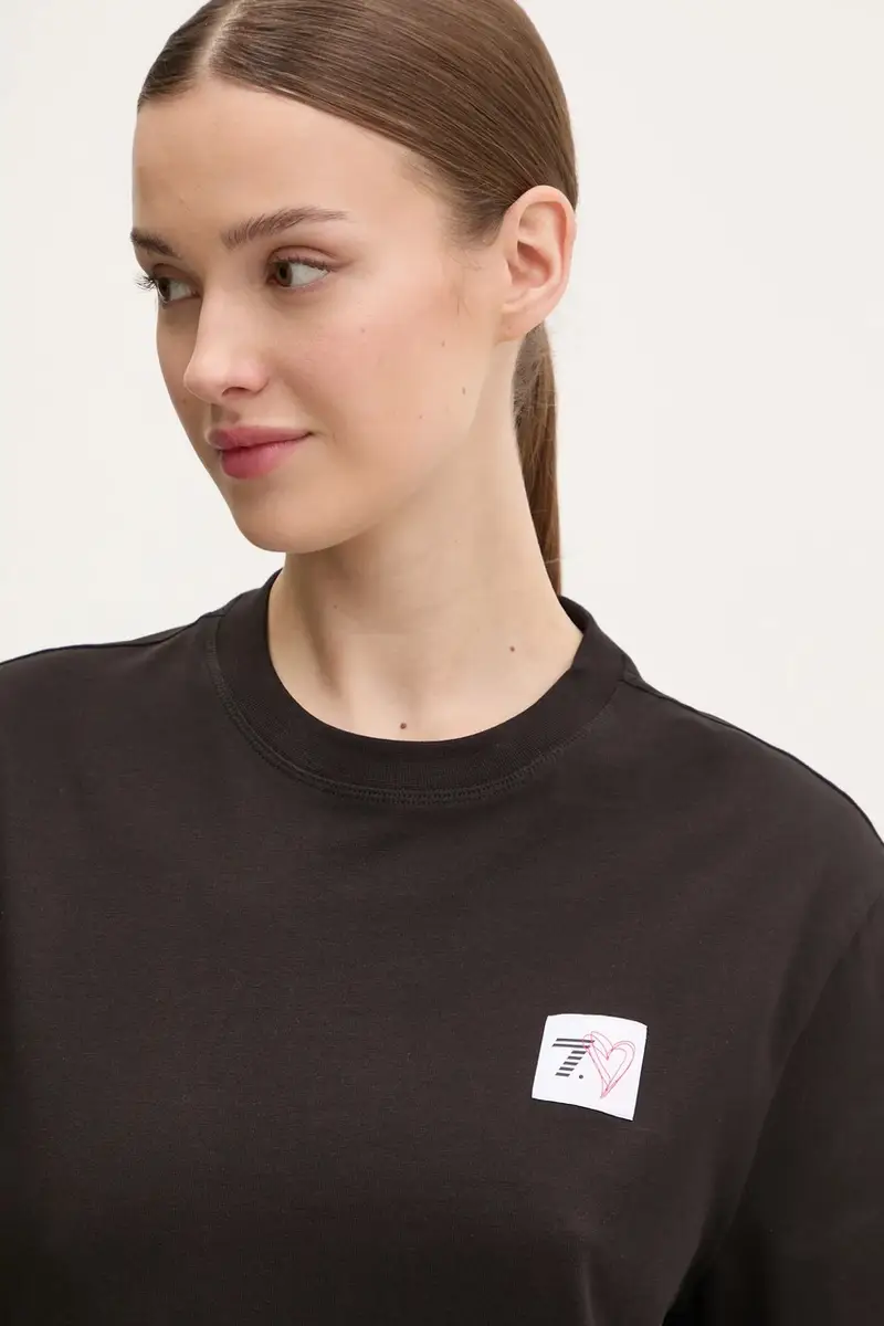 Ea7 Emporio Armani T-shirt Donna Nero 3627552 miniatura 4