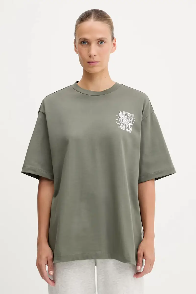 Ea7 Emporio Armani T-shirt Donna Verde 3669219