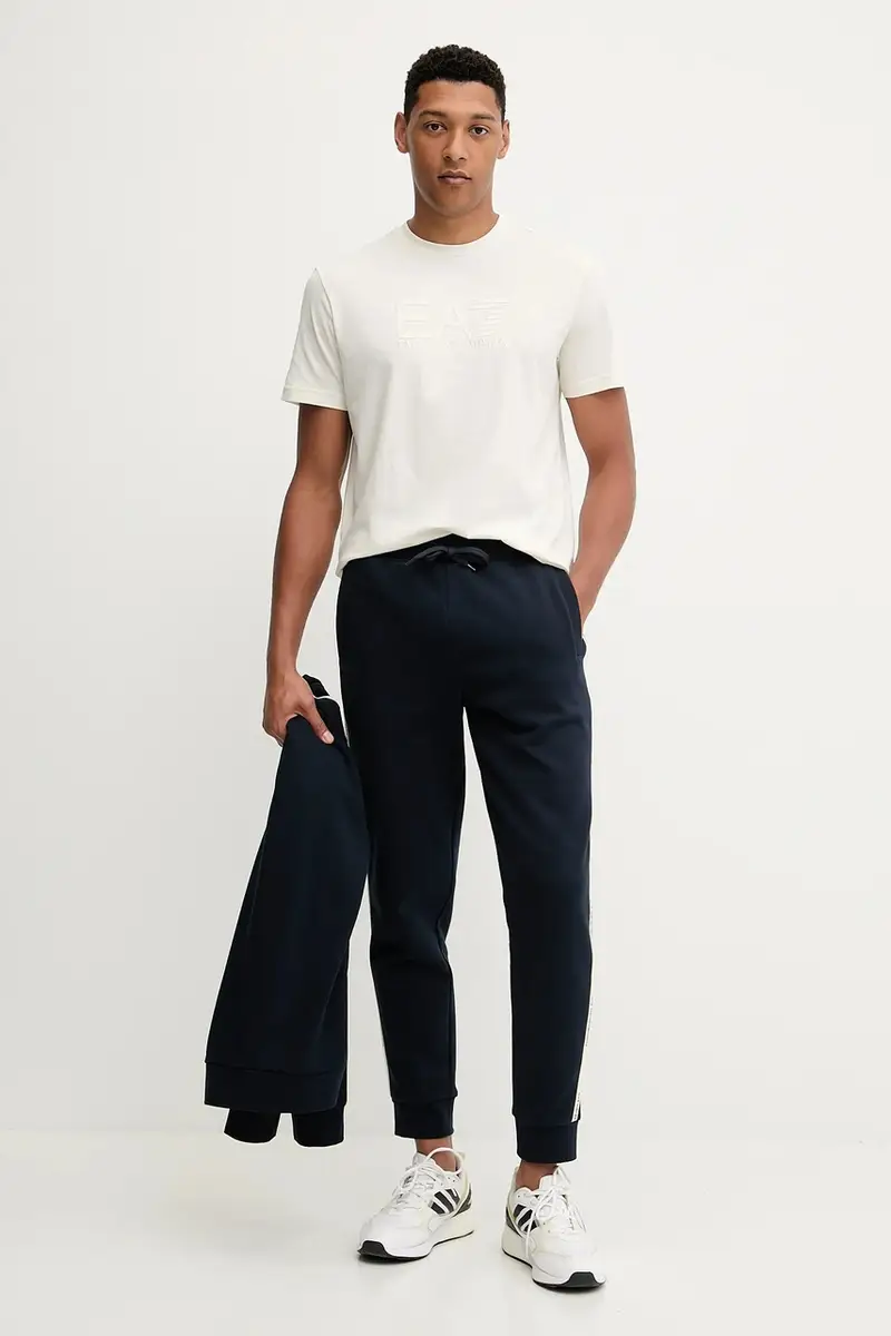 Ea7 Emporio Armani T-shirt Uomo Beige 3572274 miniatura 2