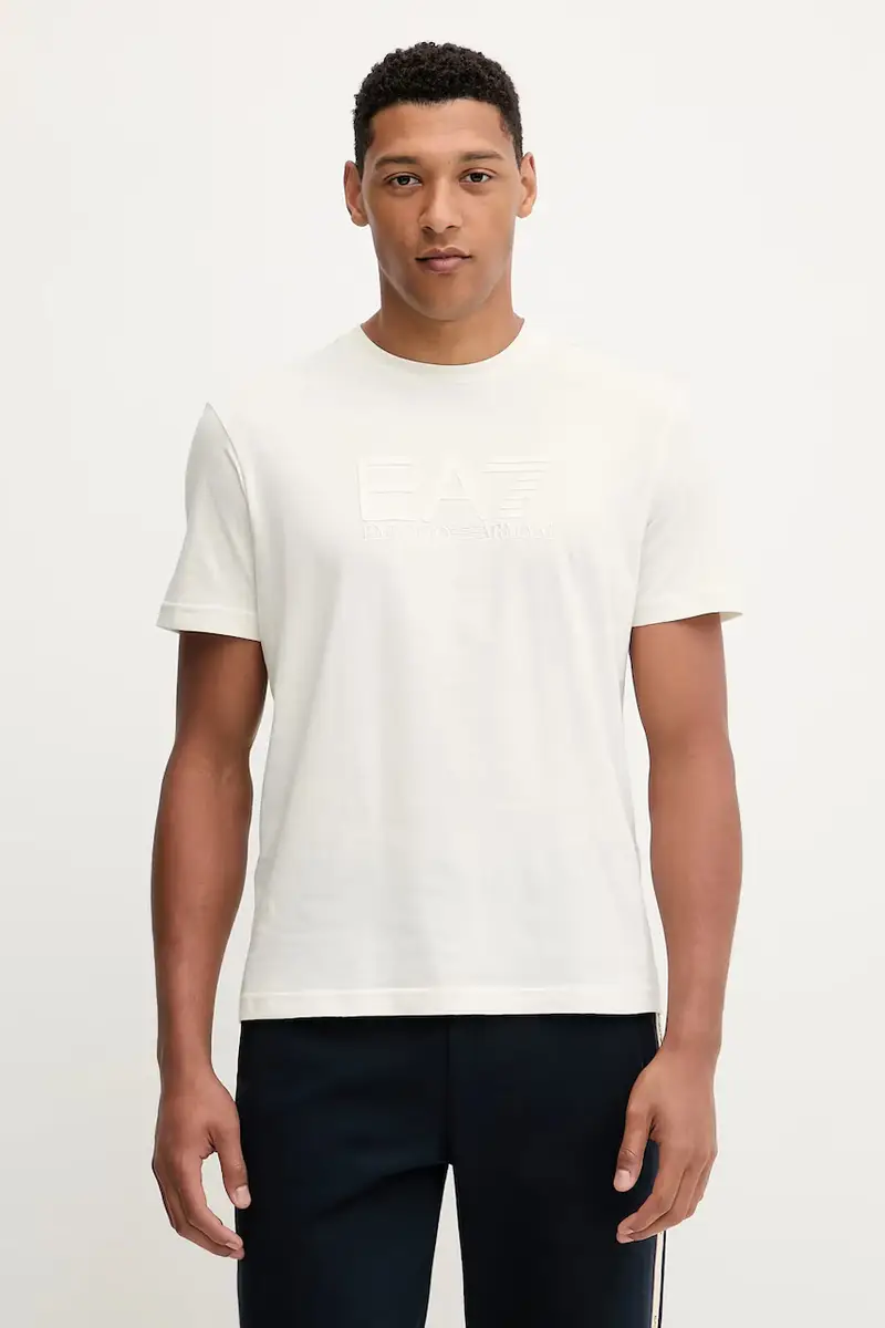 Ea7 Emporio Armani T-shirt Uomo Beige 3572274