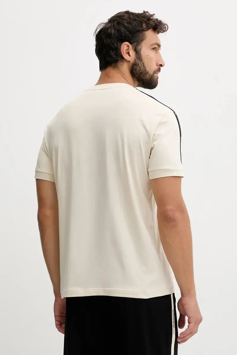 Ea7 Emporio Armani T-shirt Uomo Beige 3574227 miniatura 3