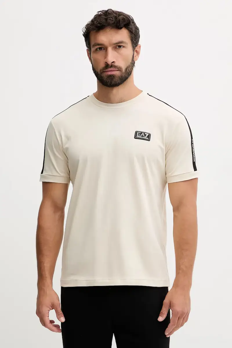 Ea7 Emporio Armani T-shirt Uomo Beige 3574227