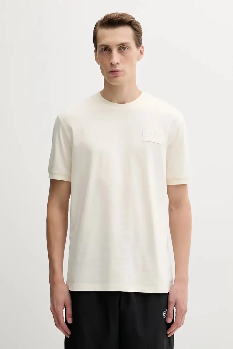Ea7 Emporio Armani T-shirt Uomo Beige 3572661