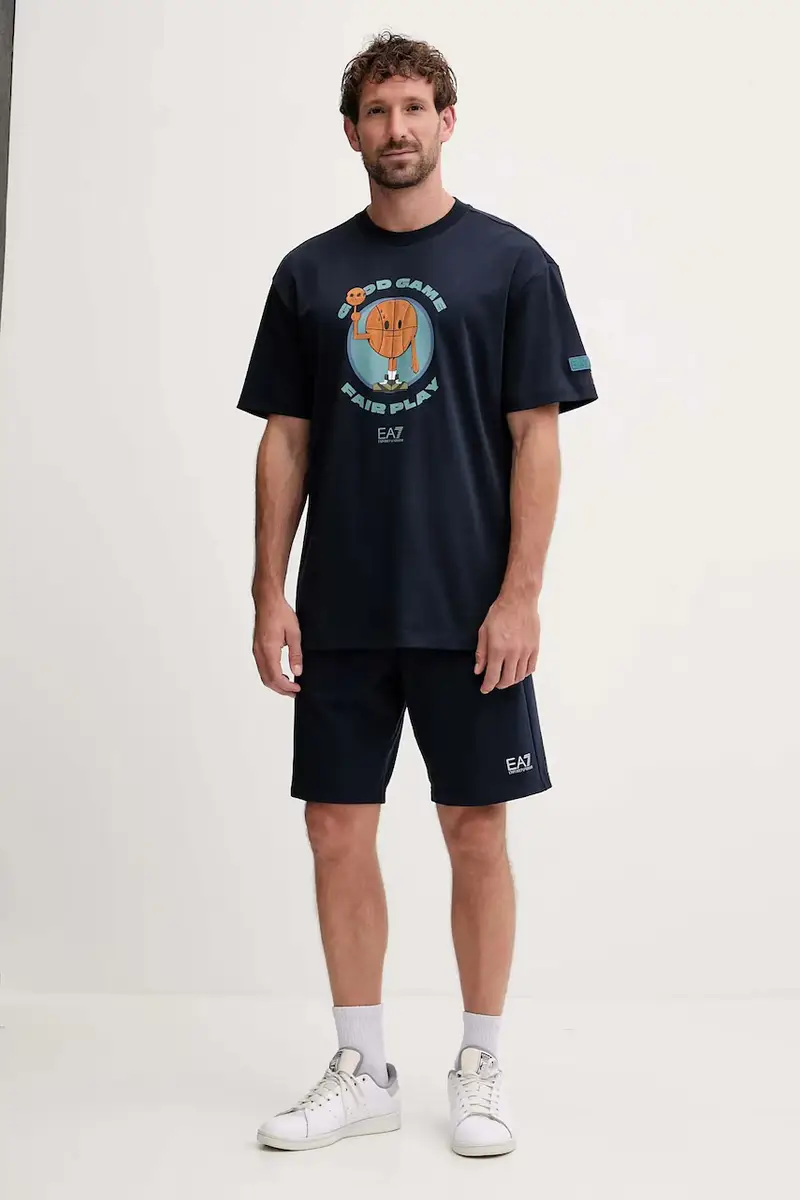 Ea7 Emporio Armani T-shirt Uomo Blu 3580904 miniatura 2