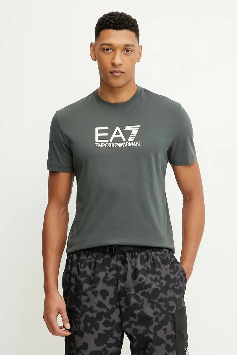 Ea7 Emporio Armani T-shirt Uomo Verde 2236488