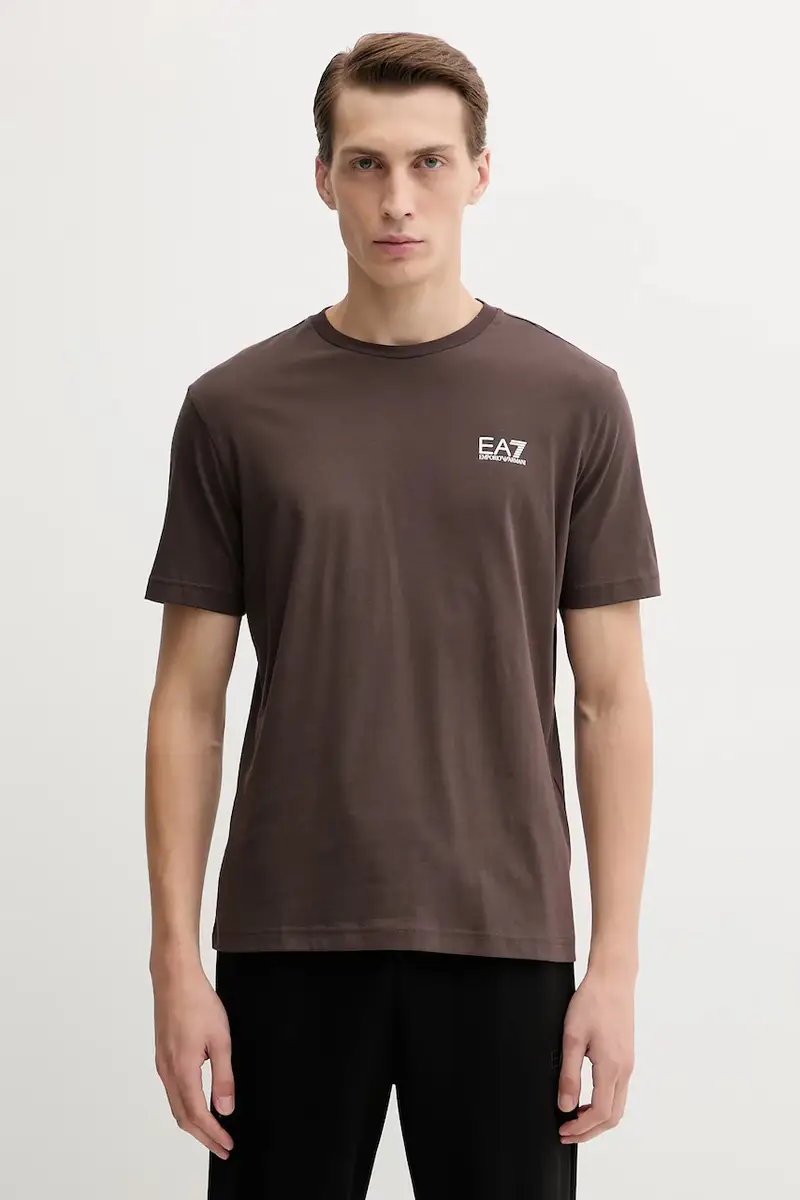 Ea7 Emporio Armani T-shirt Uomo Marrone 3618292