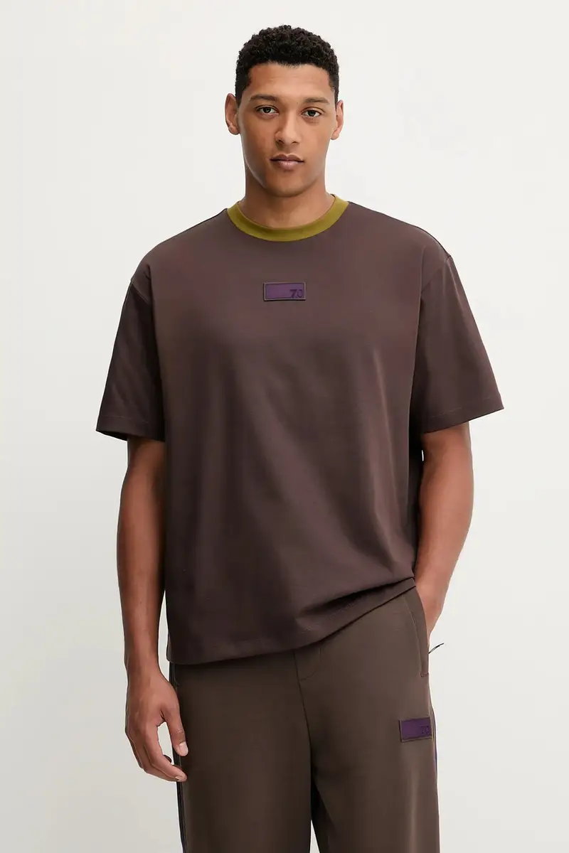 Ea7 Emporio Armani T-shirt Uomo Marrone 3618632 miniatura 3