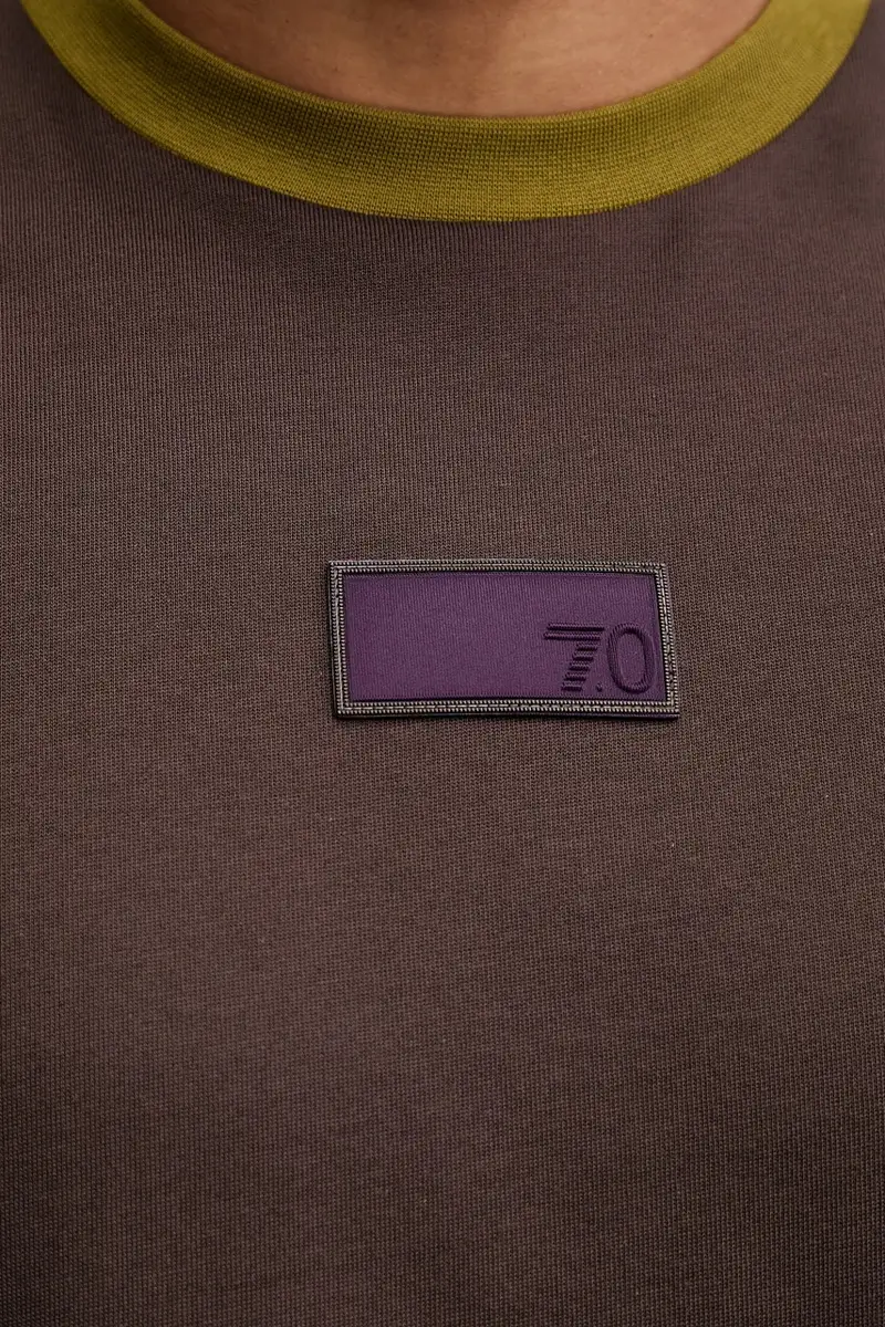 Ea7 Emporio Armani T-shirt Uomo Marrone 3618632 miniatura 5