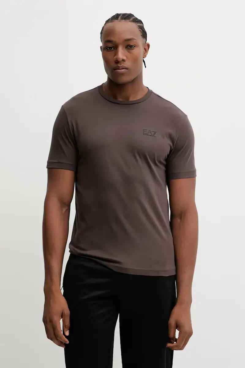 Ea7 Emporio Armani T-shirt Uomo Marrone 3618639