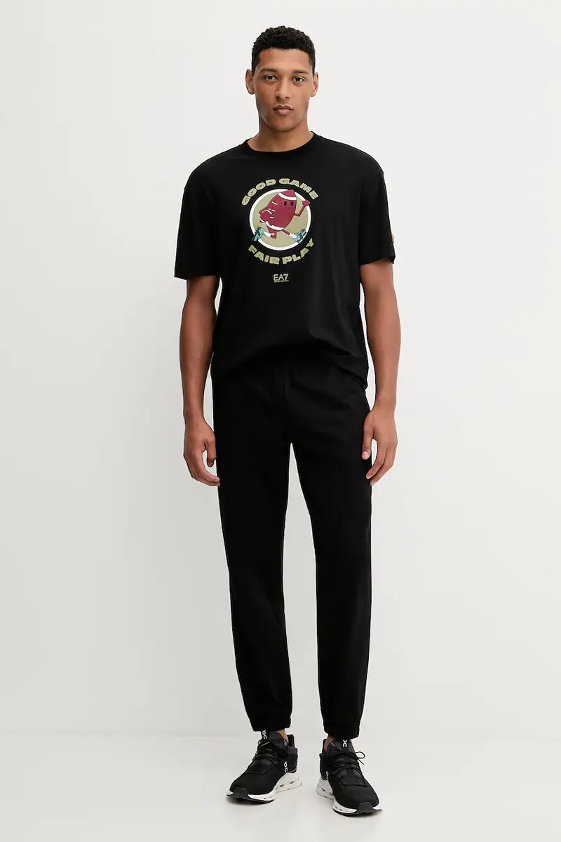 Ea7 Emporio Armani T-shirt Uomo Nero 3637928 miniatura 2