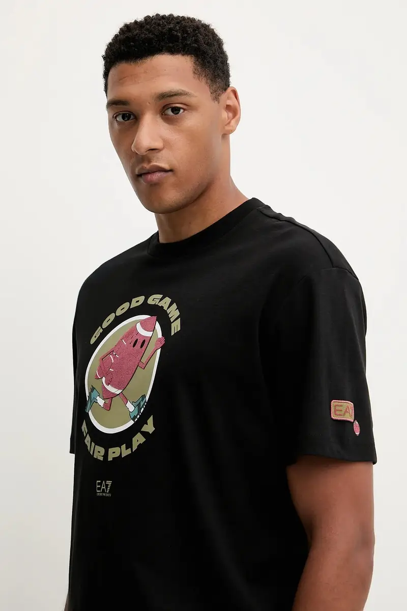 Ea7 Emporio Armani T-shirt Uomo Nero 3637928 miniatura 4