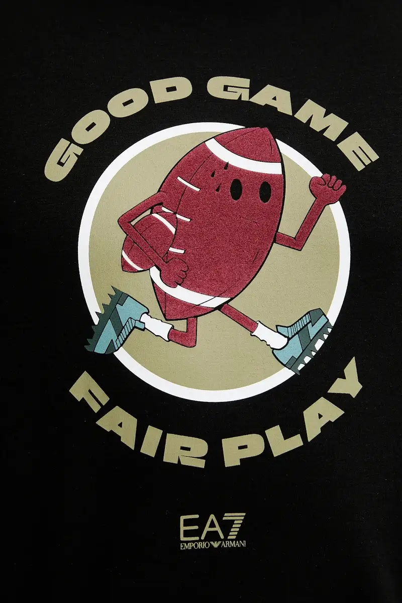 Ea7 Emporio Armani T-shirt Uomo Nero 3637928 miniatura 5