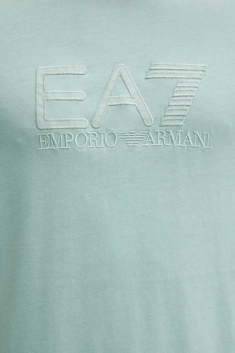 Ea7 Emporio Armani T-shirt Uomo Turchese 3667737 miniatura 5