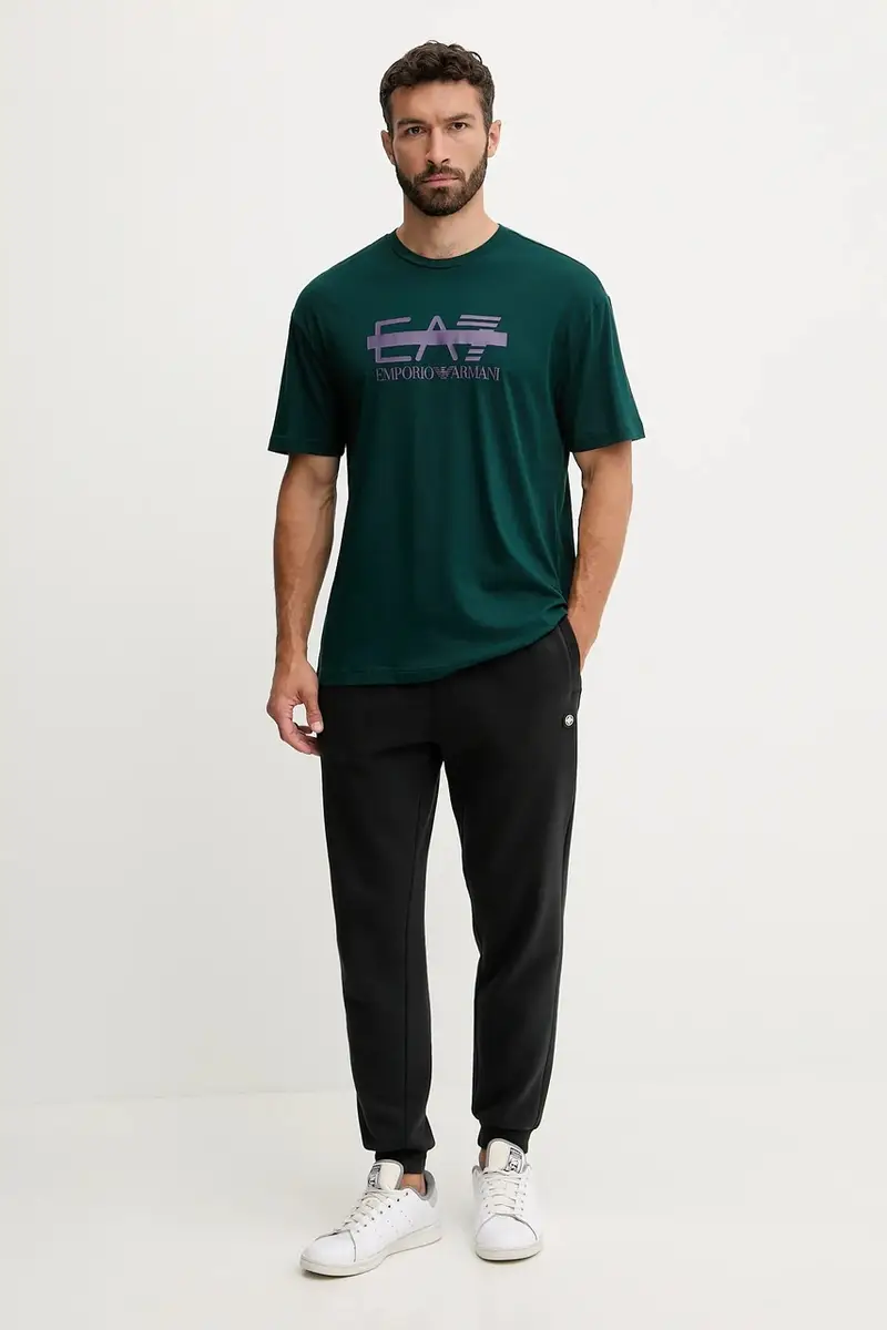 Ea7 Emporio Armani T-shirt Uomo Turchese 3667739 miniatura 2