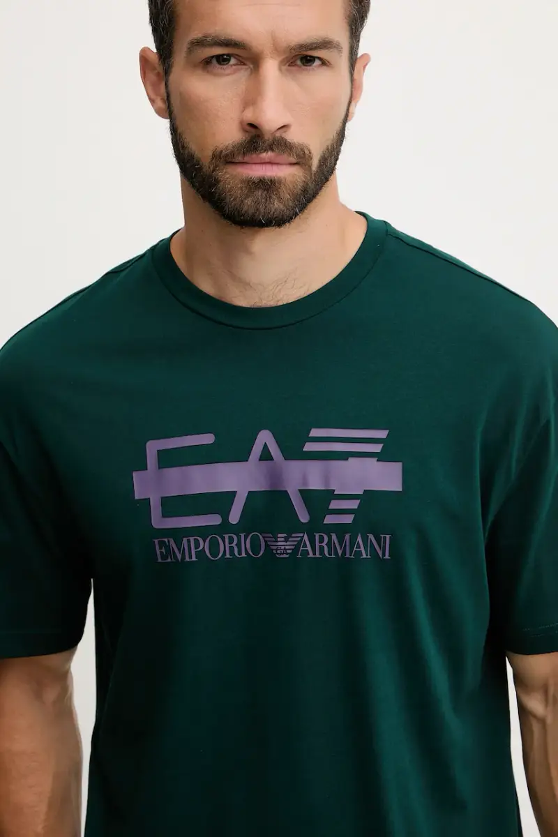 Ea7 Emporio Armani T-shirt Uomo Turchese 3667739 miniatura 4