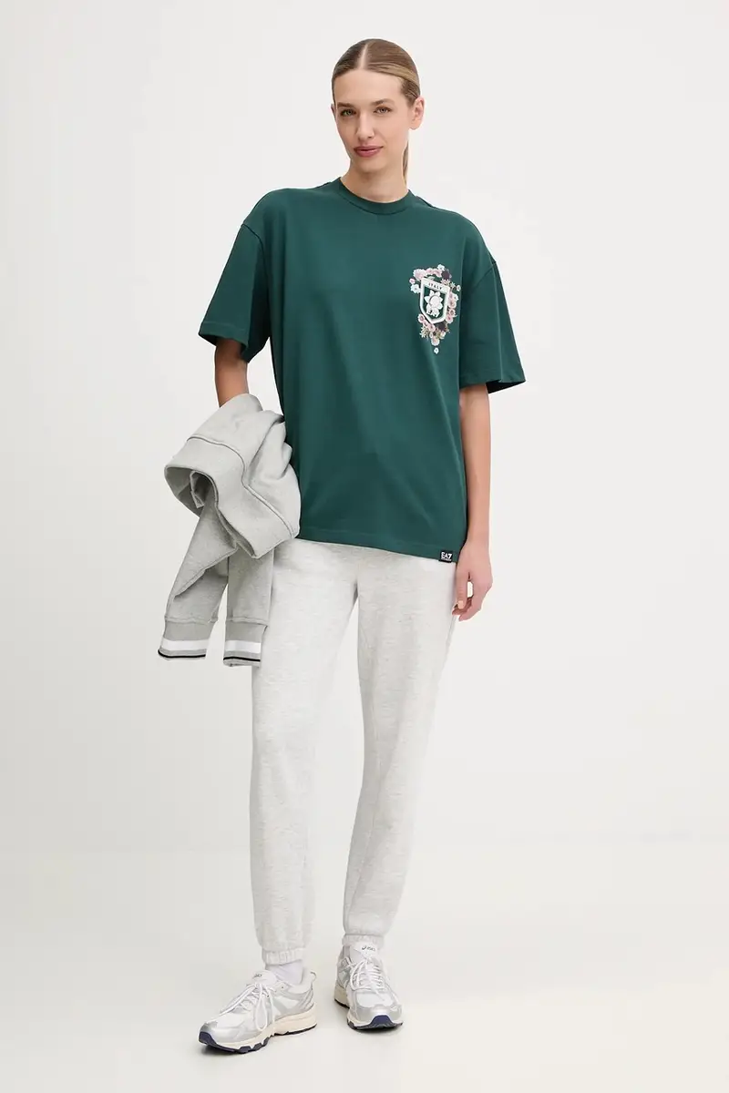 Ea7 Emporio Armani T-shirt Verde 3958337 miniatura 2