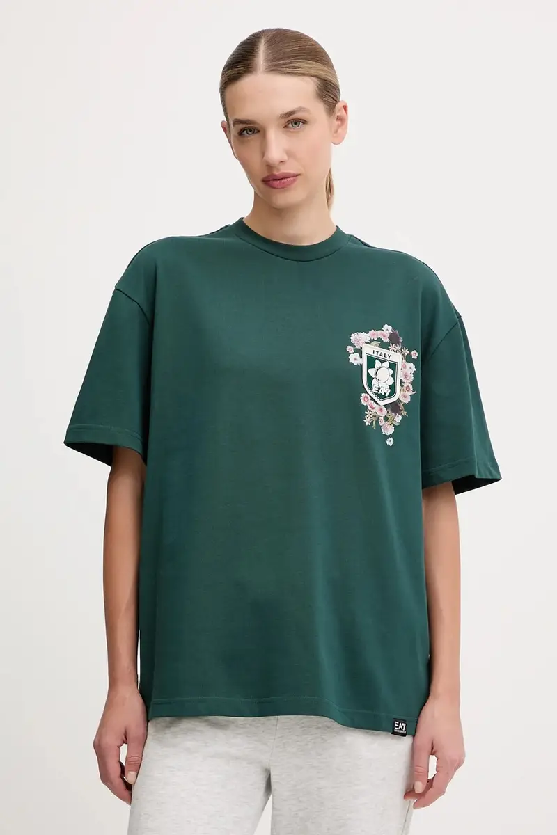 Ea7 Emporio Armani T-shirt Verde 3958337 miniatura 3