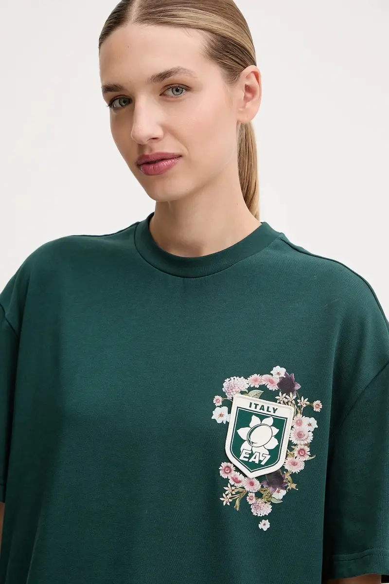 Ea7 Emporio Armani T-shirt Verde 3958337 miniatura 4
