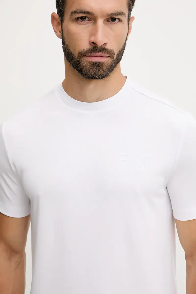 Ea7 Emporio Armani T-shirt Uomo Bianco 3577535 miniatura 4