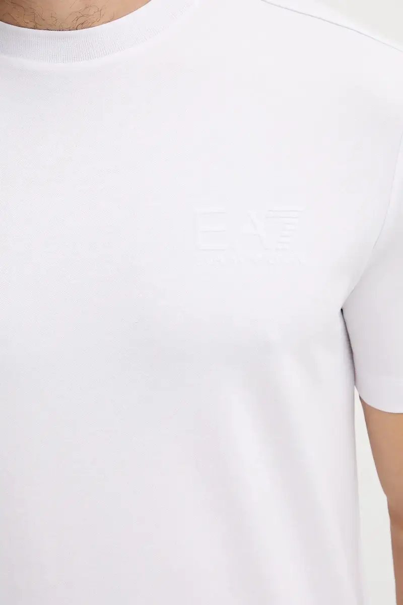 Ea7 Emporio Armani T-shirt Uomo Bianco 3577535 miniatura 5