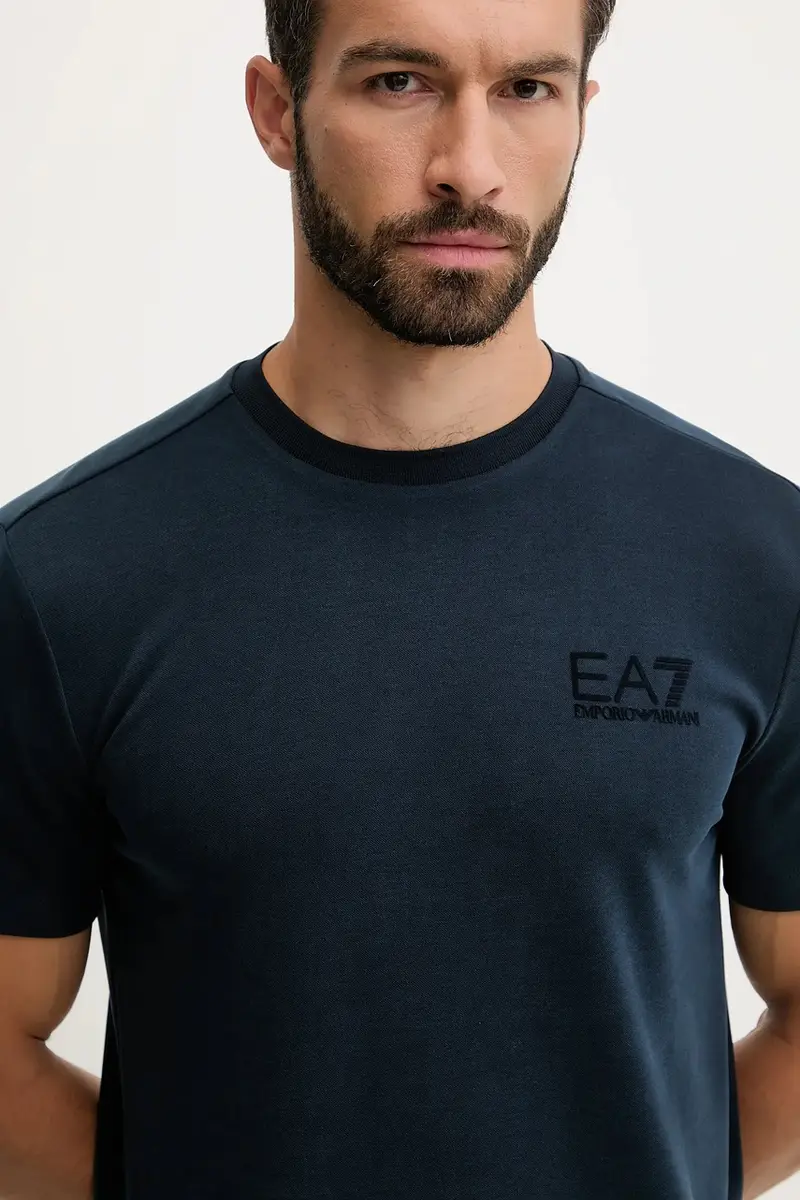 Ea7 Emporio Armani T-shirt Uomo Blu 3592882 miniatura 4