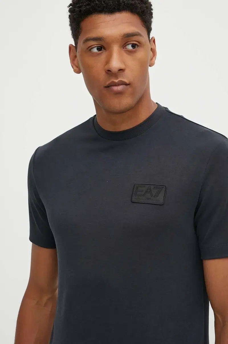 Ea7 Emporio Armani T-shirt Uomo Blu 3245843 miniatura 4