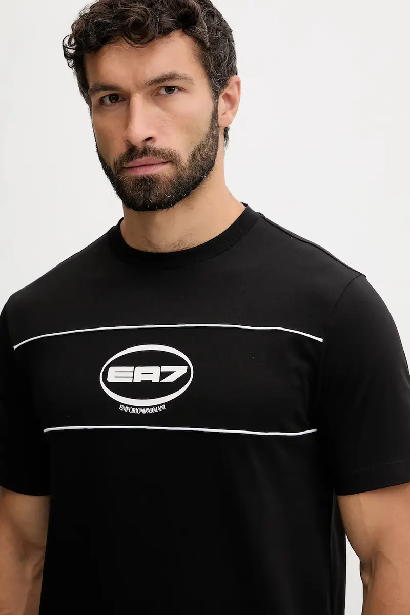 Ea7 Emporio Armani T-shirt Uomo Nero 3647021 miniatura 4