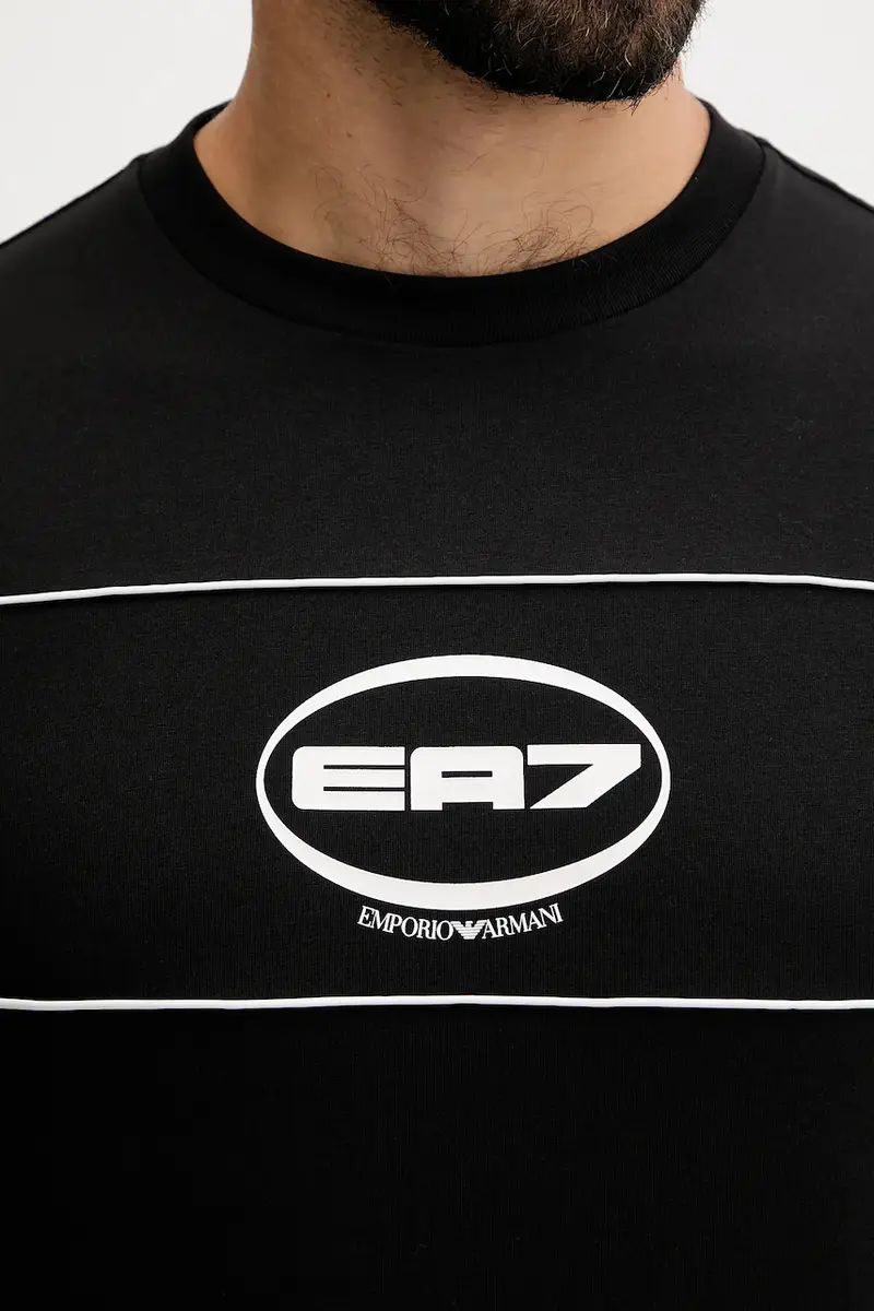 Ea7 Emporio Armani T-shirt Uomo Nero 3647021 miniatura 5