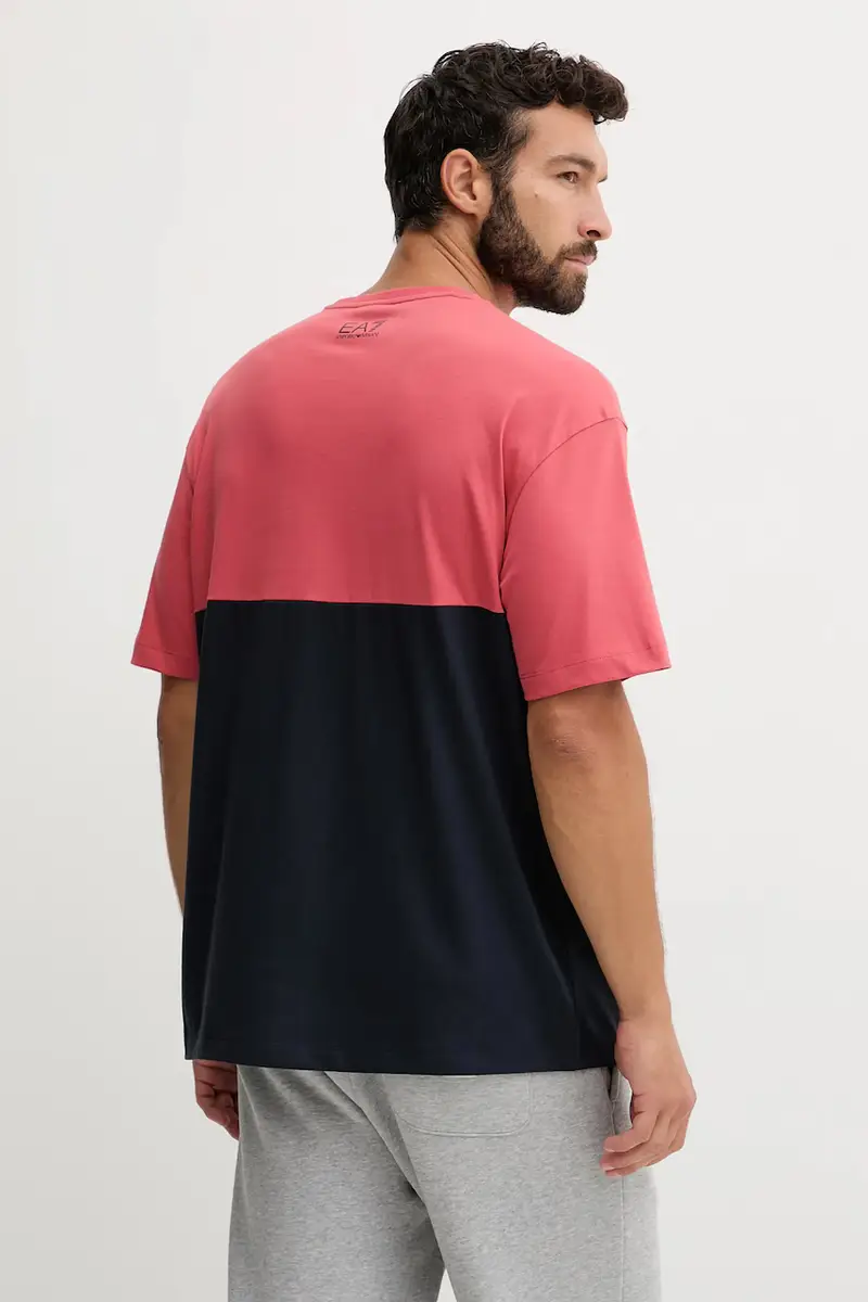 Ea7 Emporio Armani T-shirt Uomo Rosa 3663124 miniatura 3