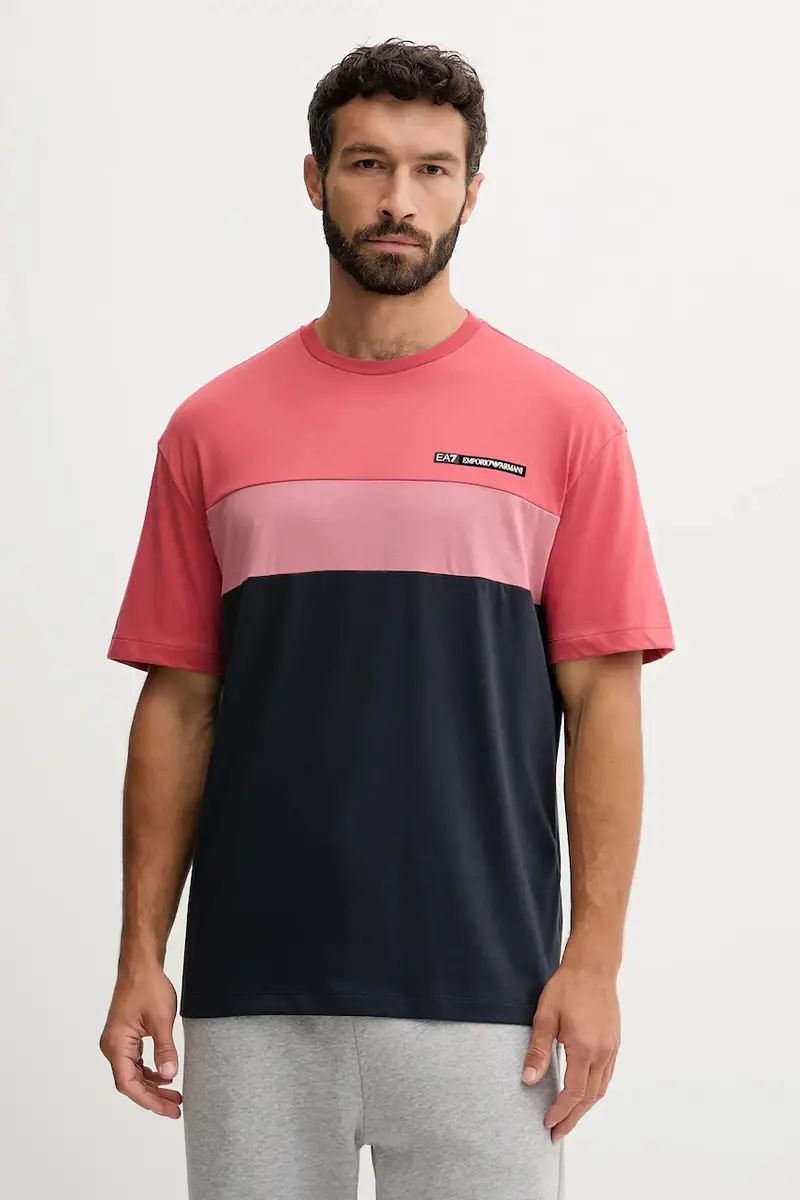 Ea7 Emporio Armani T-shirt Uomo Rosa 3663124