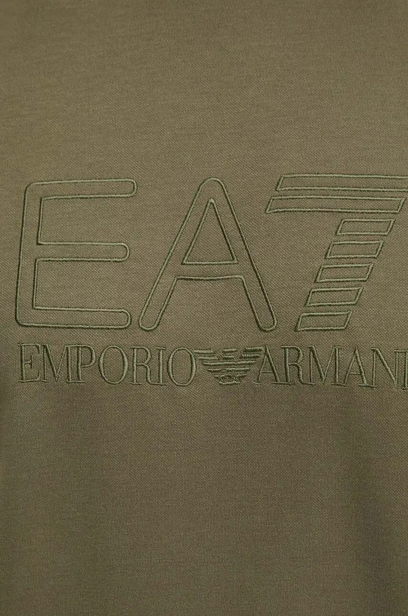 Ea7 Emporio Armani T-shirt Uomo Verde 3830364 miniatura 5