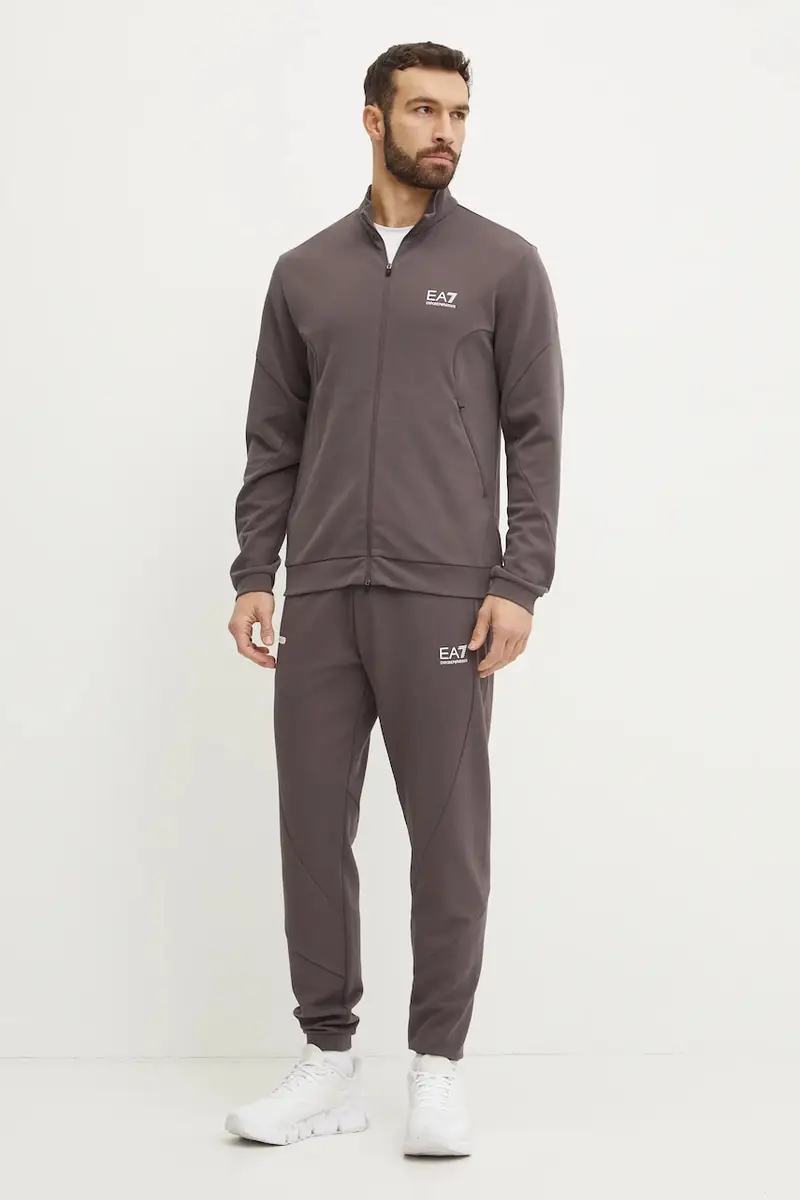 tuta da ginnastica uomo colore marrone AF12501.7M000130