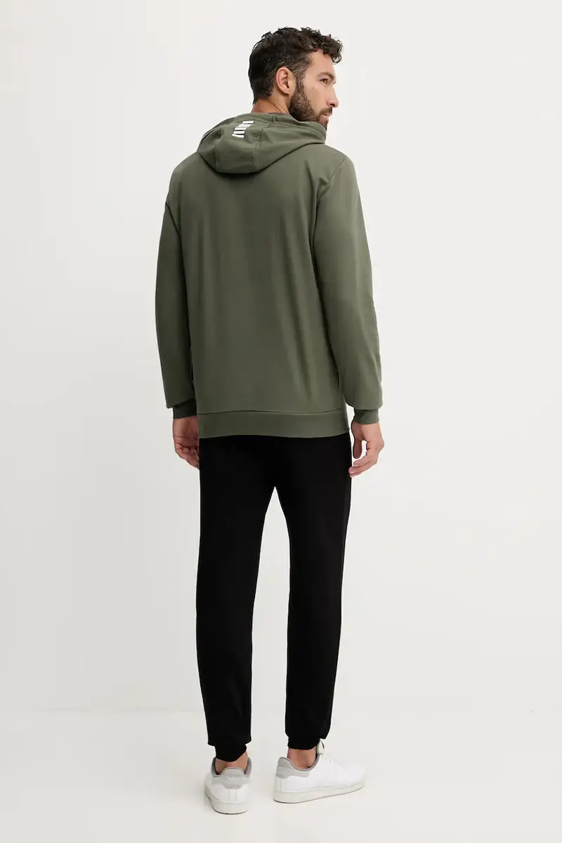 tuta in lana colore blu navy PJVRZ.8NPV64 Verde miniatura 2