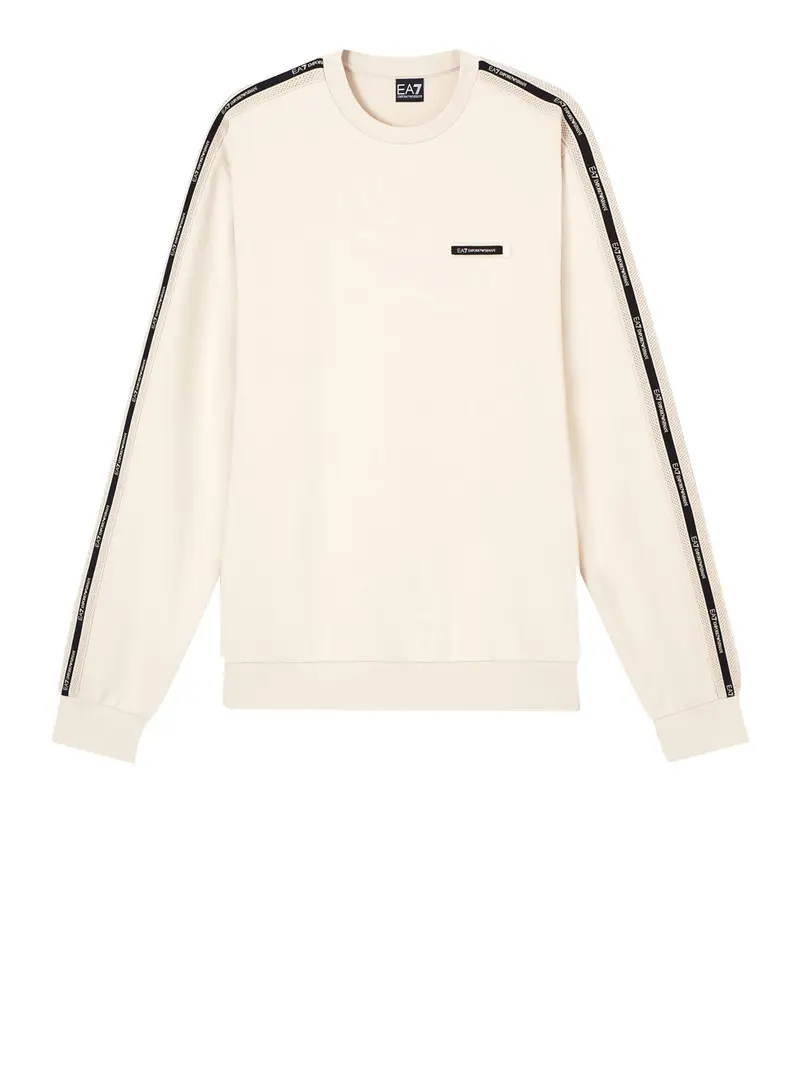 felpa ea7 da uomo - avorio