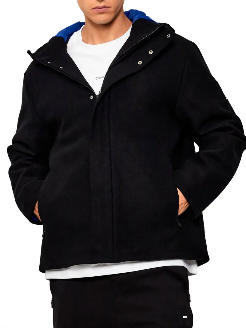 giaccone ea7 da uomo - nero