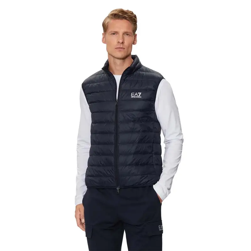 Gilet Sportivo Logo Blu Uomo L