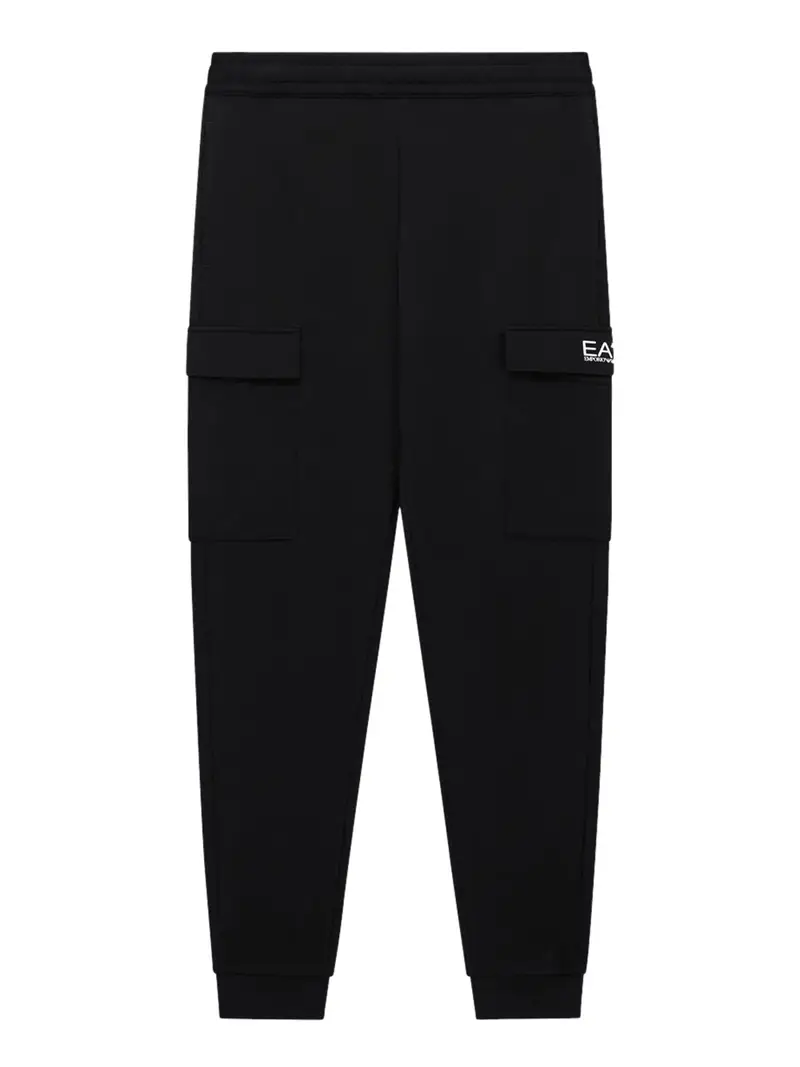 pantalone tuta ea7 cargo da uomo - nero