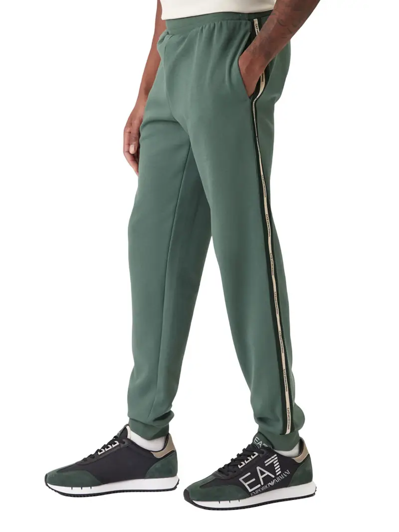 pantalone tuta ea7 da uomo - verde