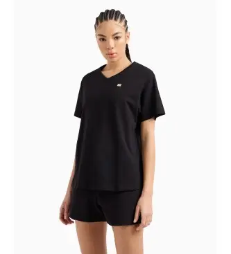 per donna 7W000029_AF10373 Maglietta Core Lady nera (L), Nero, Casual, Cotone, Manica corta