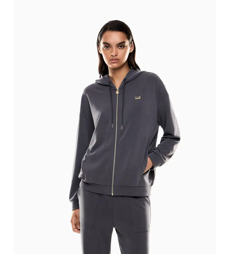 per donna 7W000192_AF12643 Felpa grigia Relax (M), Casual, Grigio, Modal