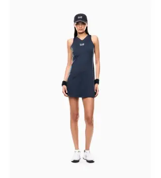 per donna 7W000317_AF14524 Abito Tennis Pro, blu navy (XS), Beige, Sportivo, Sintetico, Senza maniche / cinghie