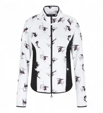 per donna 7W000384_AF14634 Giacca da sci Cortina Powerstretch bianca (XS), Blu, Sportivo, Sintetico, Sportswear, Multisport