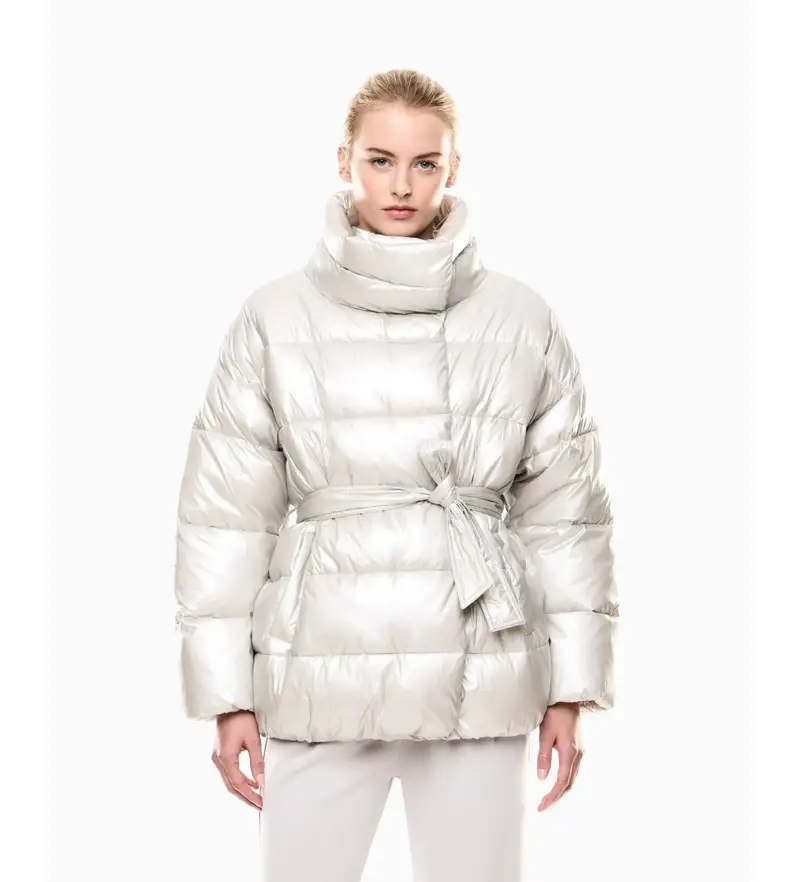 per donna 7W000448_AF15913 Preziosa giacca trapuntata perlata color bianco sporco (S), Casual, Poliestere