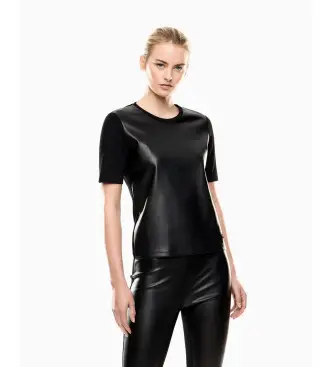 per donna 7W000450_AF16010 Maglietta nera Winter Mix (XXS), Nero, Casual, Viscosa, Manica corta