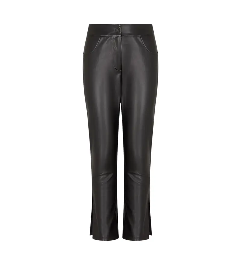per donna. 7W000453_AF16010 Pantaloni invernali neri (M), Nero, Casual, Poliestere Pelle