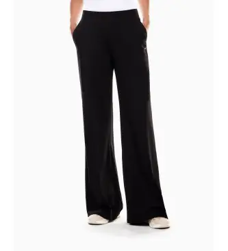 per donna 7W000462_AF13135 Pantaloni a gamba larga Core Lady, neri (XXL), Nero, Casual, Poliestere Dorato
