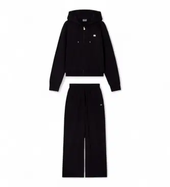 per donna 7W000464_AF13135 Set Train Core Lady Oh Black (L), Nero, Casual, Sportivo, Cotone, Sintetico, Sportswear, Multisport, Manica