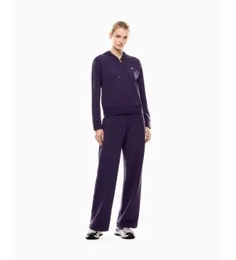 per donna 7W000464_AF13135 Tuta Train Core Lady W T-Suit Ho Fz Oh viola (M), Casual, Sportivo, Lilla, Cotone, Running, Sportswear, Mult