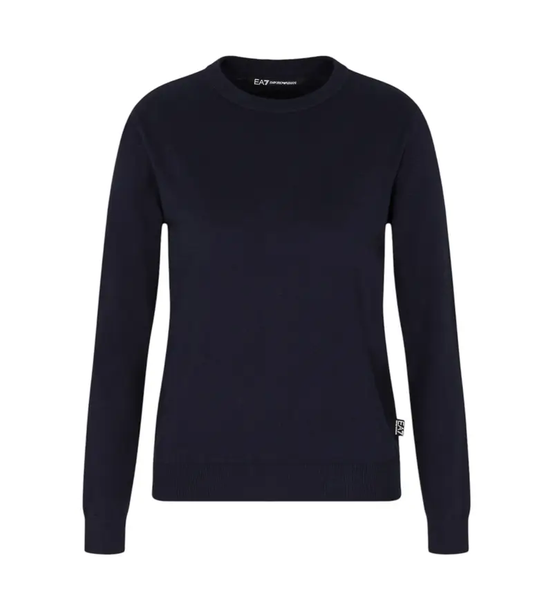 per donna 7W000505_AF19505 Maglia da golf professionale blu navy (XS), Casual, Cotone, Lana, Manica lunga