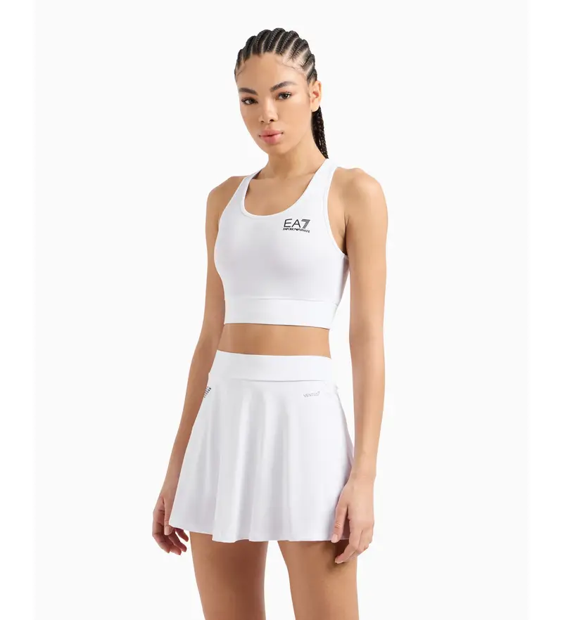 per donna 7W000507_AF12509 Gonna bianca Ventus7 (L), Bianco, Sportivo, Tennis / Paddle tennis, Poliestere